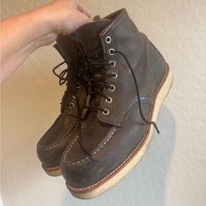 Red Wing Shoes Dark Brown/ dusty black Leather Men's Boots
